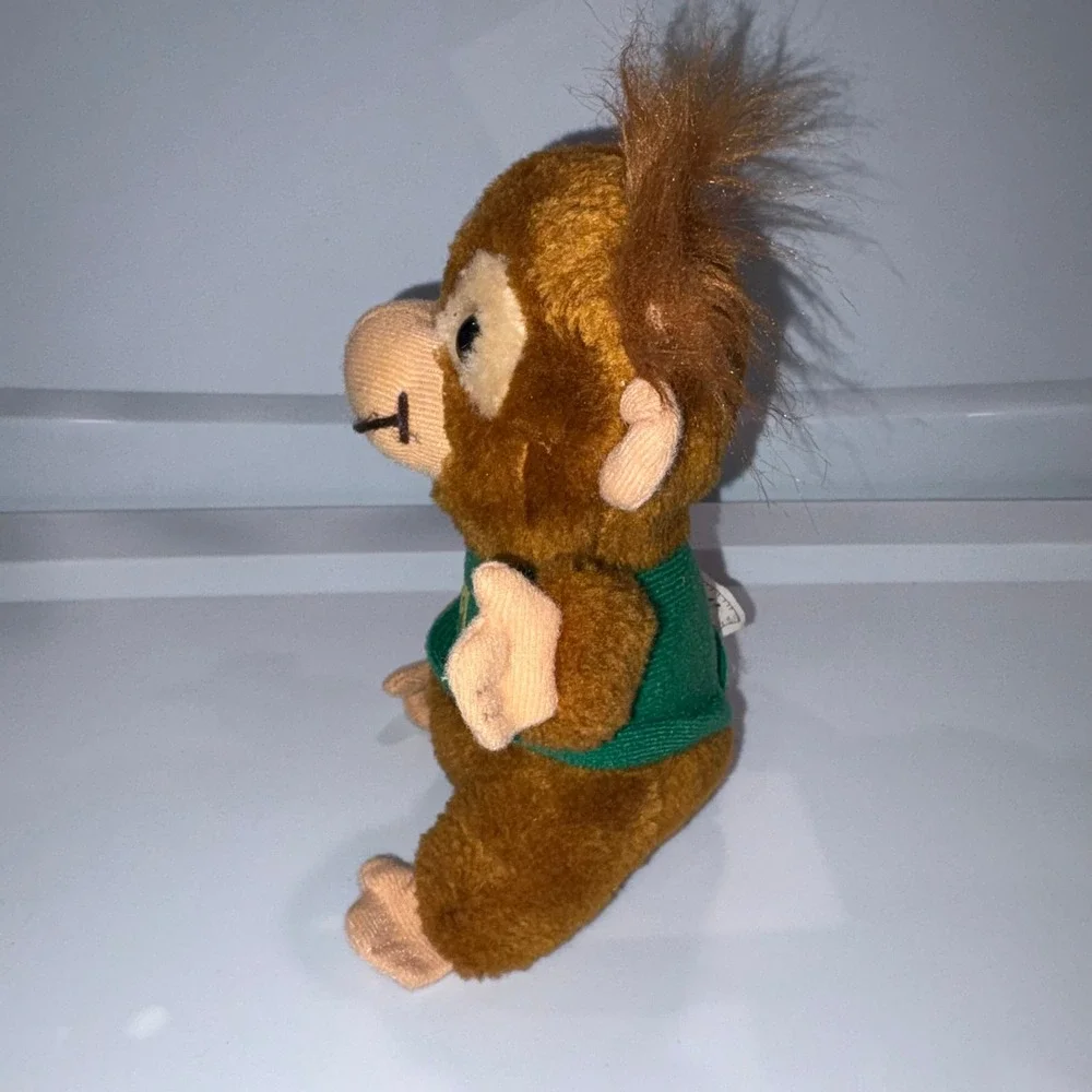 Vintage Bogey Orangutan Plush Toy 80s Collectible Brown Hallmark Shirt Tales